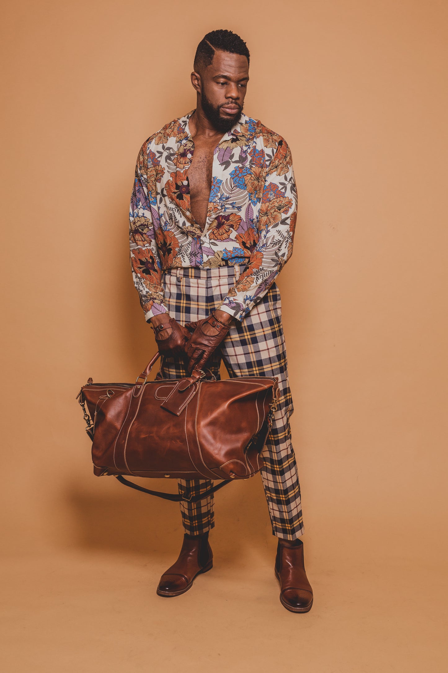 Ferrucci Duffle in Cognac