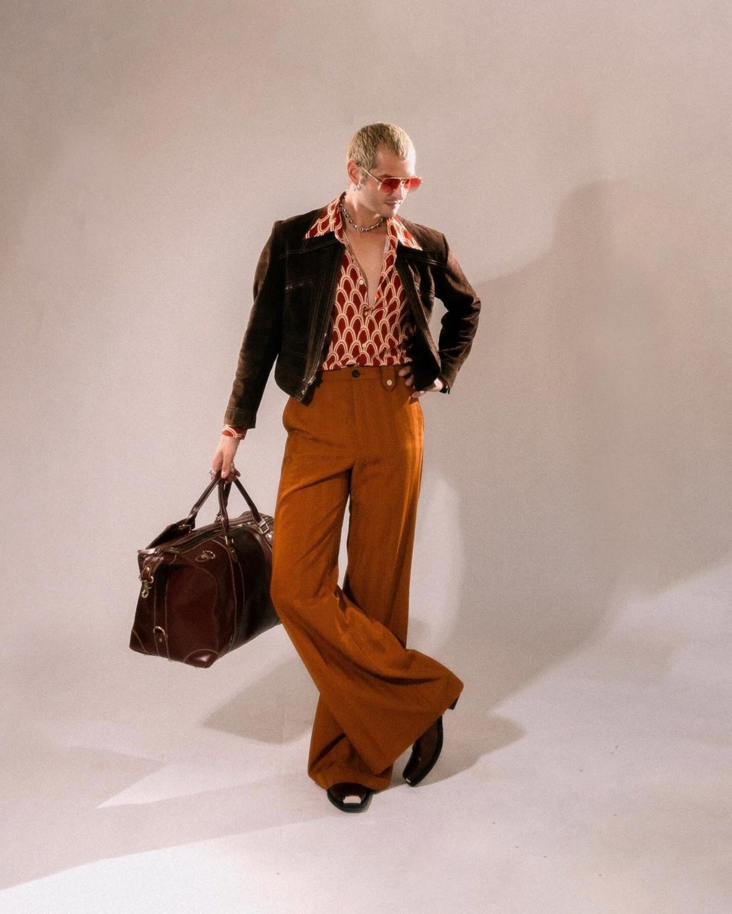 Ferrucci Duffle in Cognac