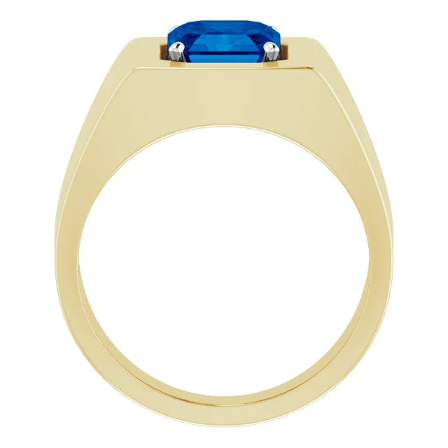 Sapphire Deco Ring in Gold