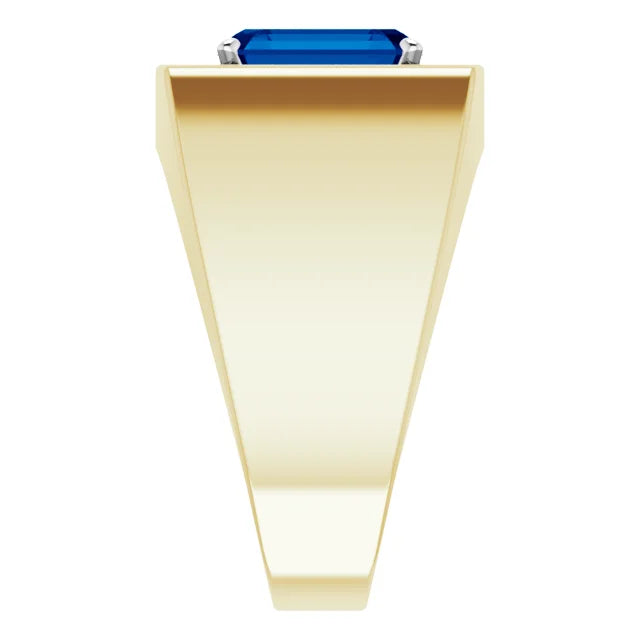 Sapphire Deco Ring in Gold