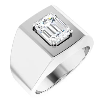 Diamond Deco Ring in Silver